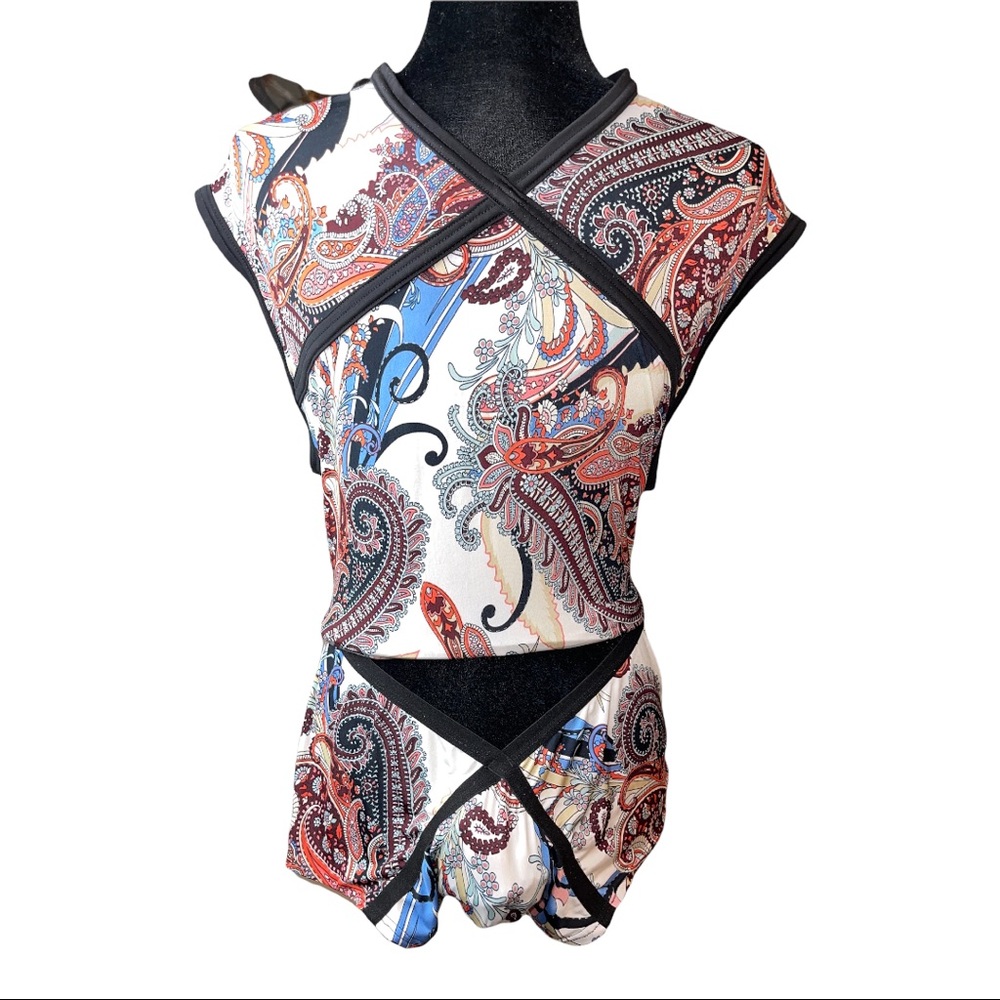 Vintage Gregg 2 piece Swim Trunks and Shirt  Unisex